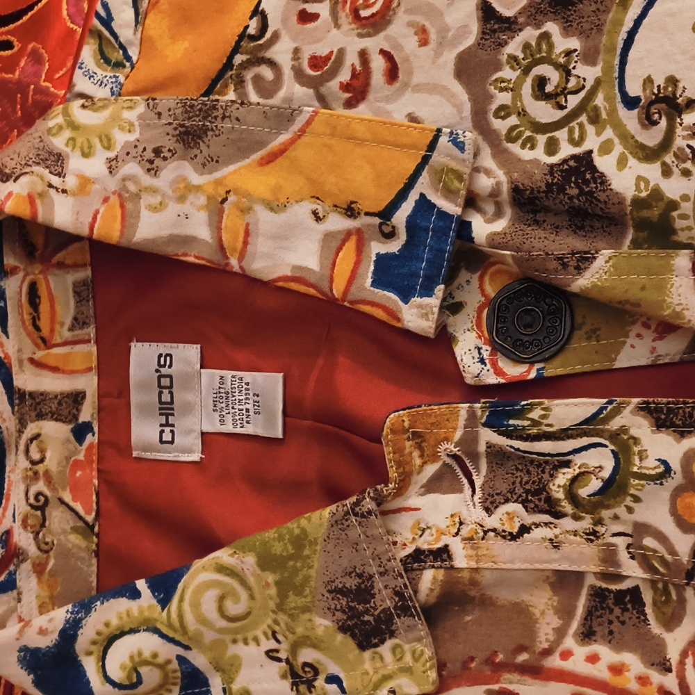Chico's Multicolor Artistic Jacket - image 3